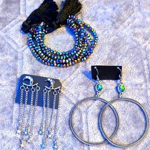 Iridescent Holographic Stars & Moon Set